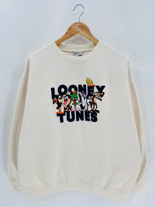 00' WARNER BROS. LOONEY TUNES Size L Vintage Sweat-shirt / K7165