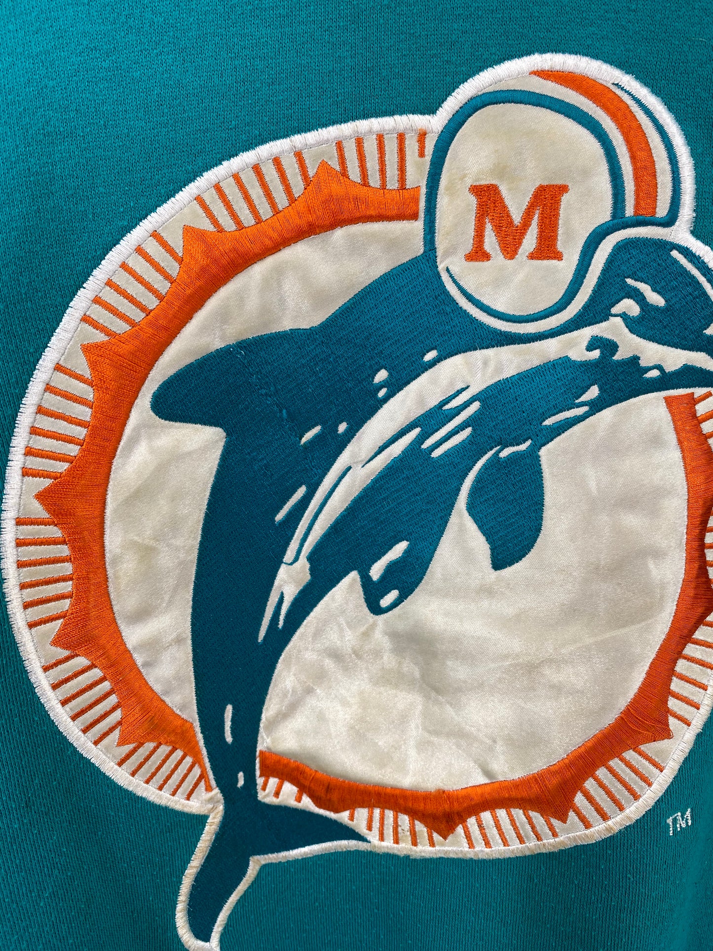 90’s STARTER x MIAMI DOLPHINS Size XL Vintage NFL Sweat-Shirts / K3778