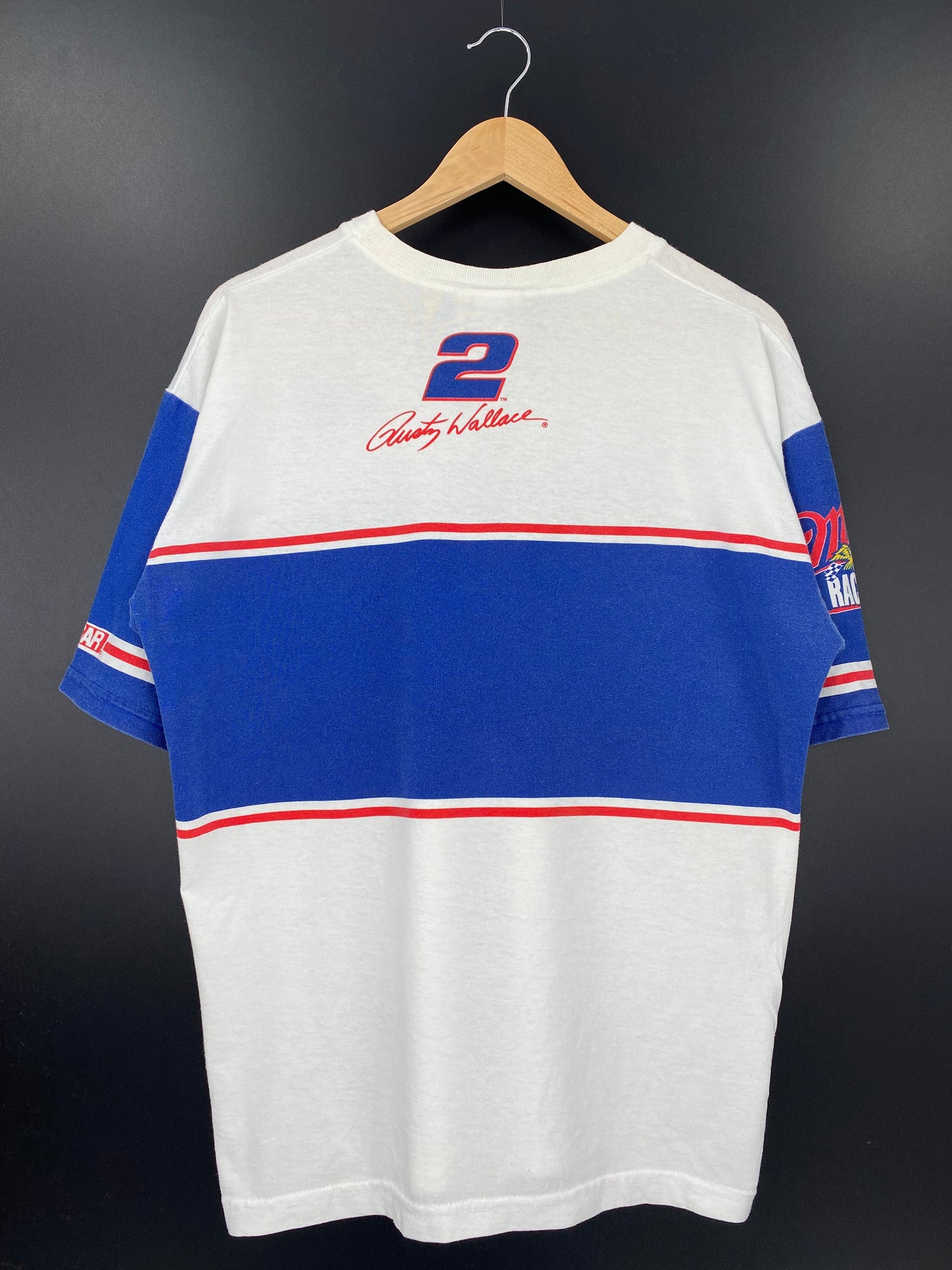 90’s RUSTY WALLACE RACING MADE IN USA Size L Vintage Racing T-Shirt / E3041T