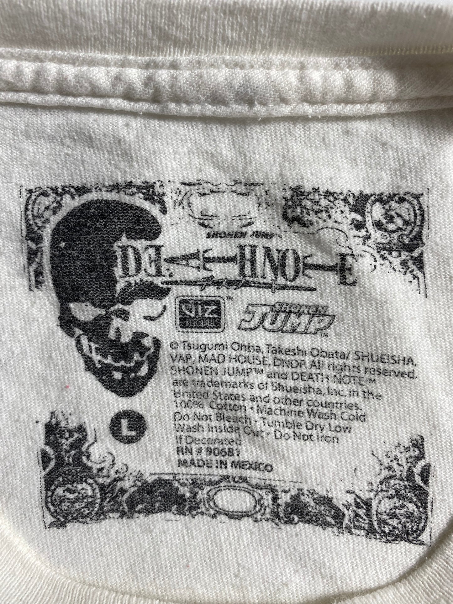 00’ DEATH NOTE Size L Vintage T-Shirts / K3826