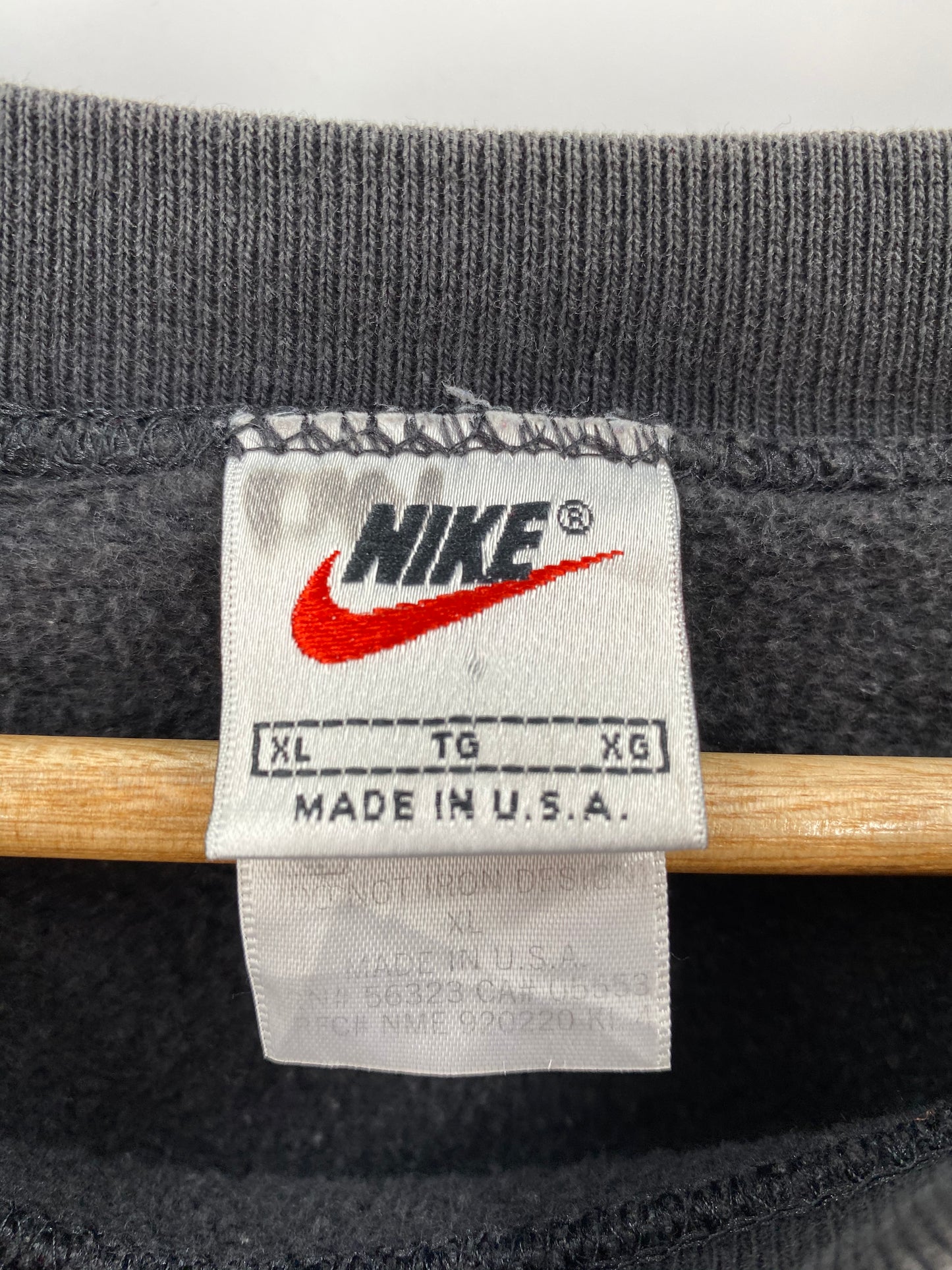 90’s NIKE Center Logo Made in USA Size XL Vintage Sweat-Shirt / 7407