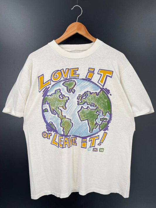 1993 LOVE IT OR LEAVE IT Size No tag (Approx.XL) Vintage T-Shirt / A4080