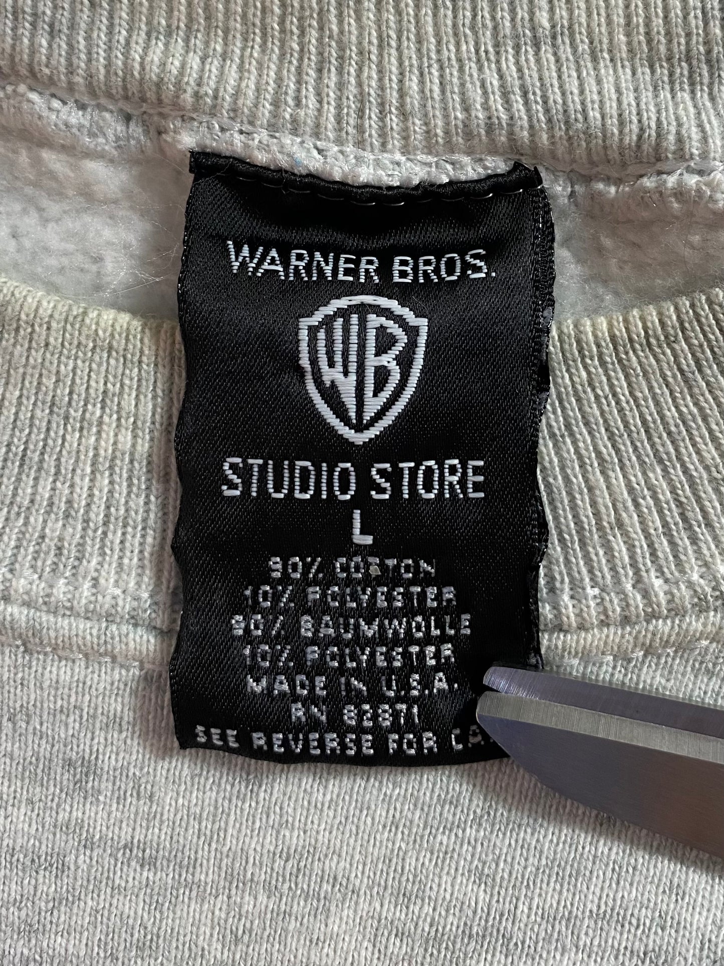 1995 LOONEY TUNES Made in USA Size L Vintage Sweat-shirt / 9425