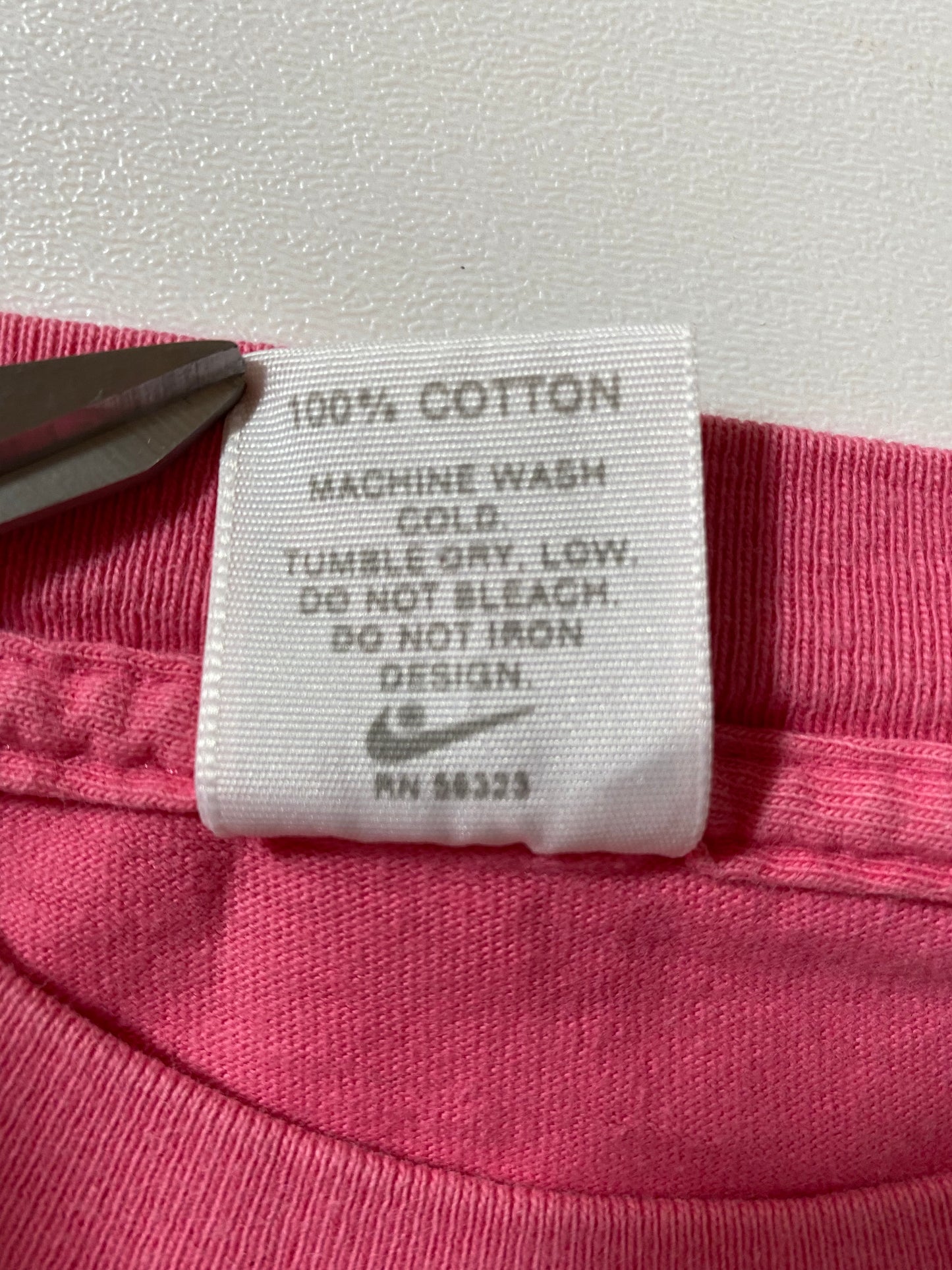 90's NIKE Silver Tag Made in USA Size L Vintage Short length T-Shirt /k237