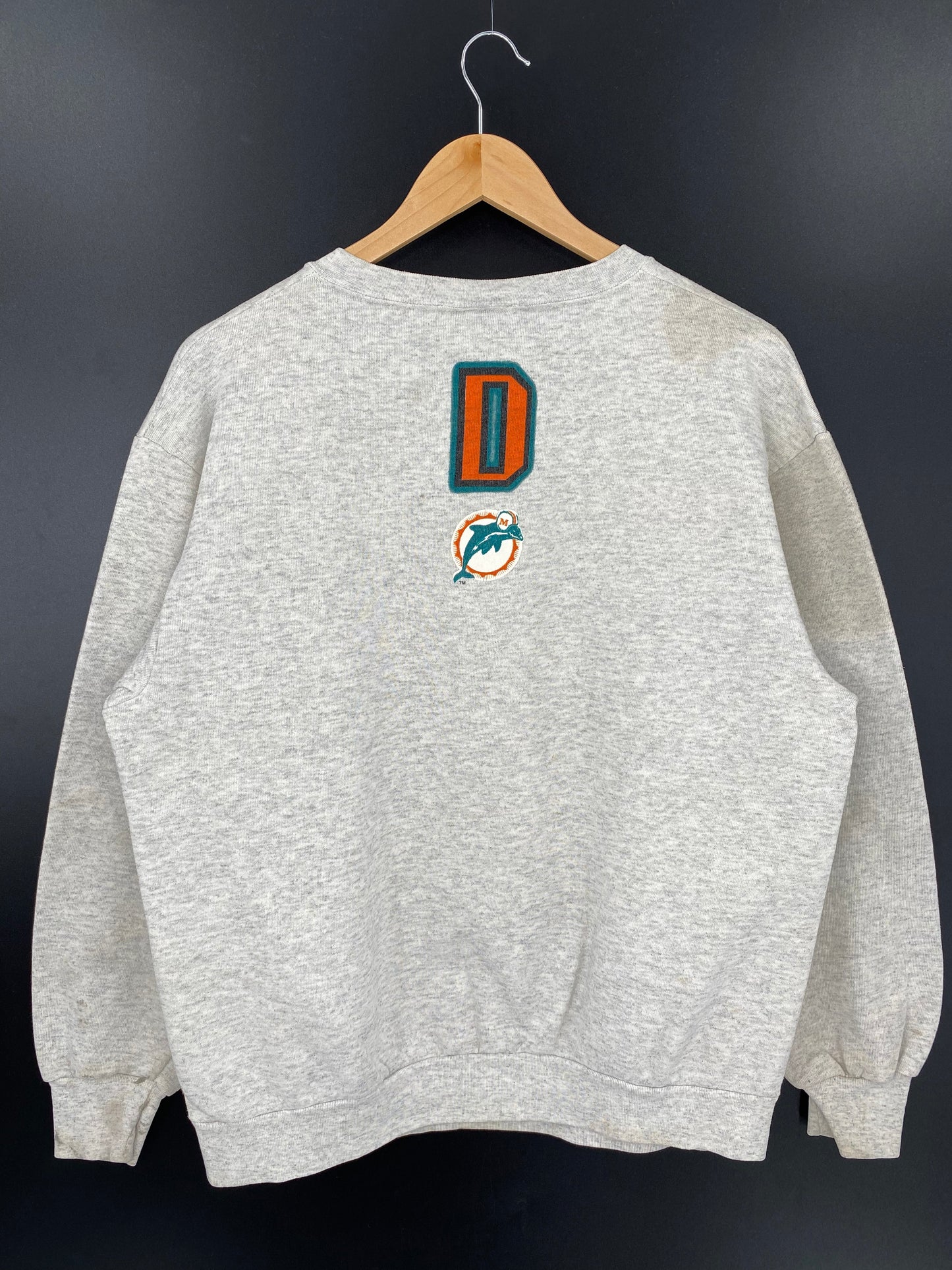 1994 MAIAMI DOLPHINS x LOONEY TUNES TAZ Made in USA Size XL Vintage Sweat-shirt / A2056