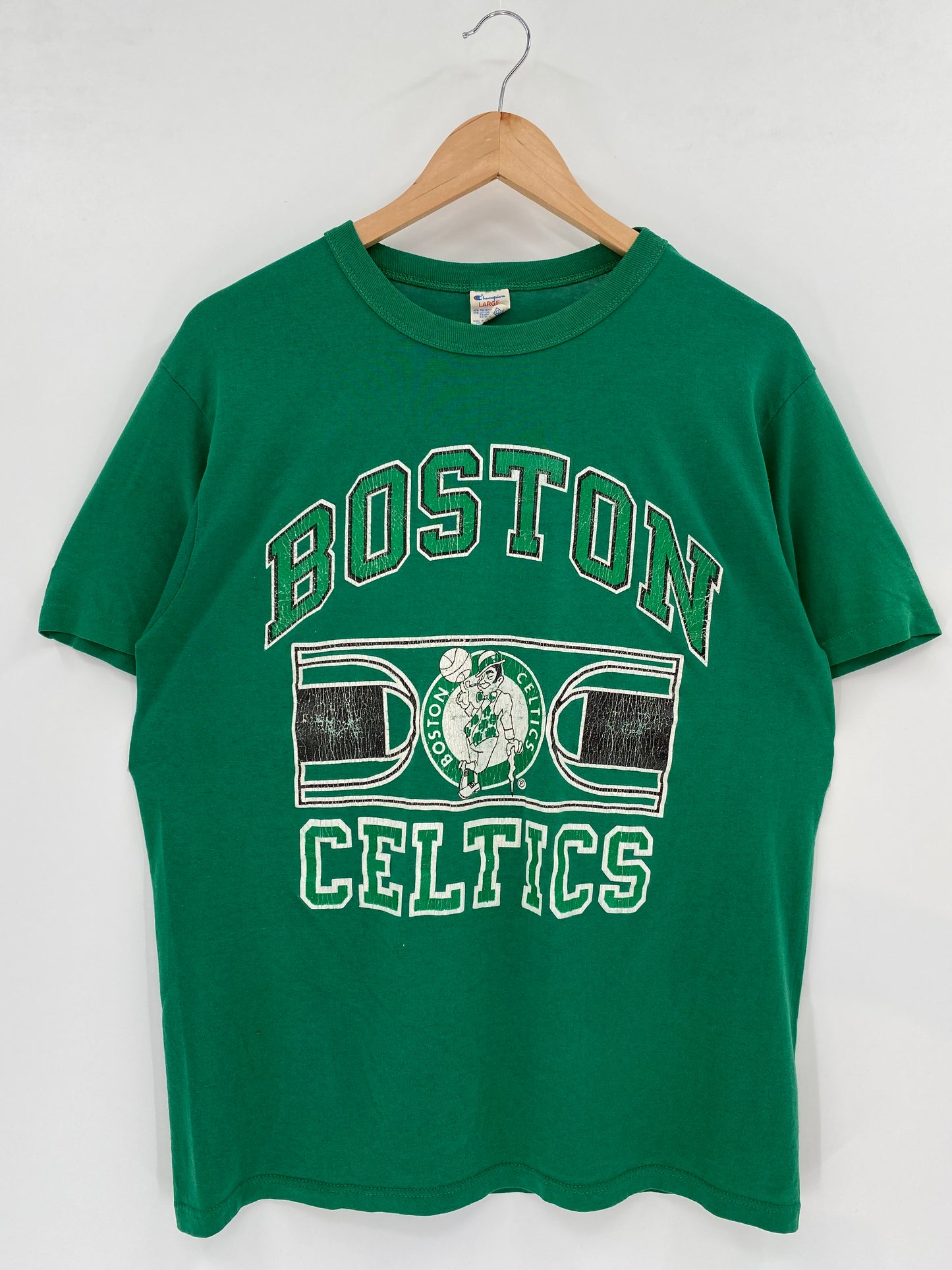 80’s Champion x CELTICS Made in USA Size L NBA T-Shirt / K1869