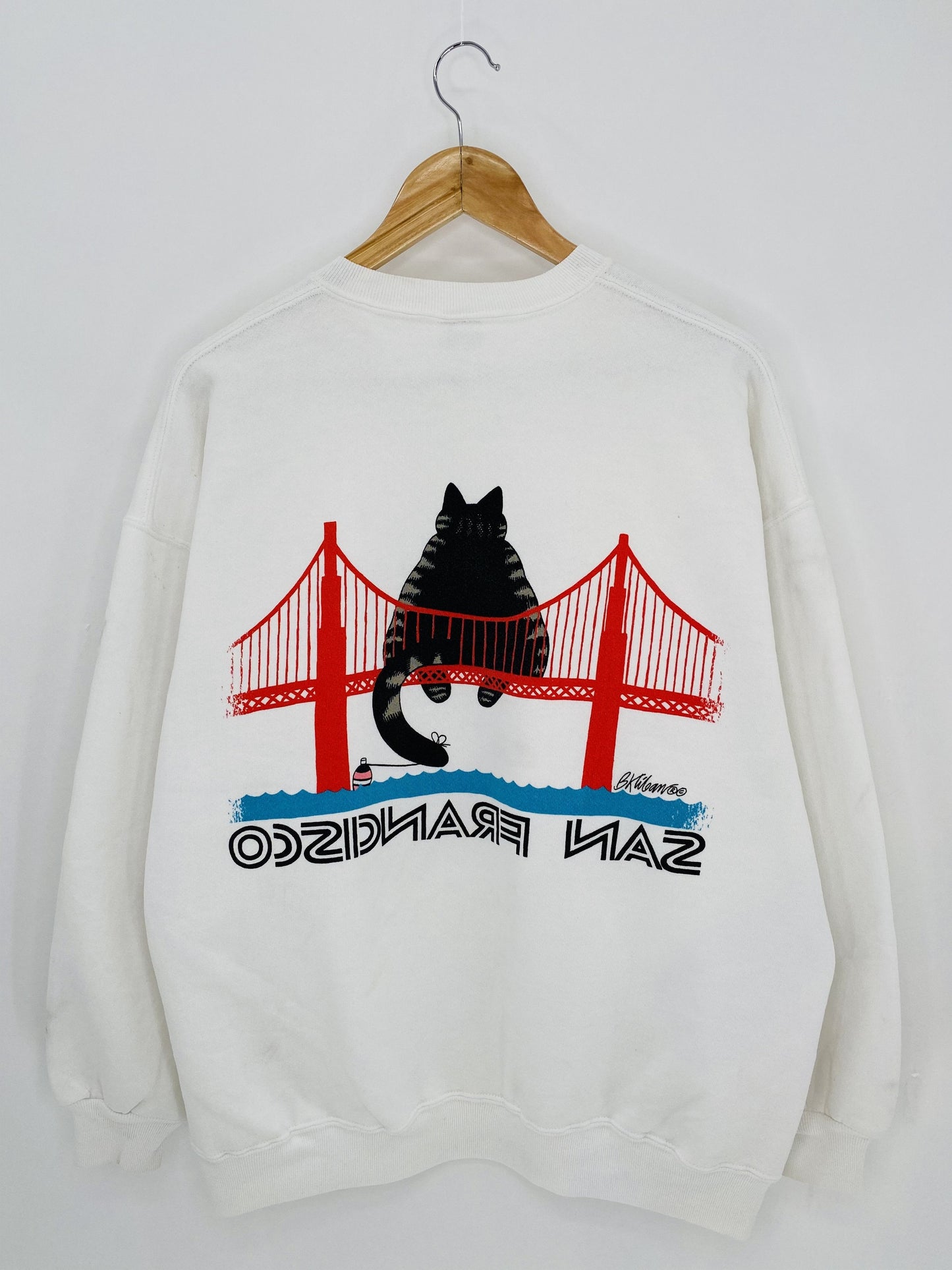 .90's CRAZY SHIRTS SAN FRANSISCO Made in USA Size XXL Vintage Sweat-shirt / A7954