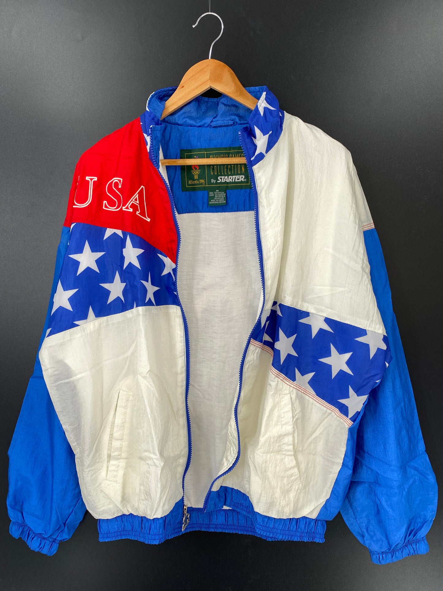 1996 STARTER x ATLANTA OLYMPIC TEAM USA Size M Nylon-Jacket / K4016