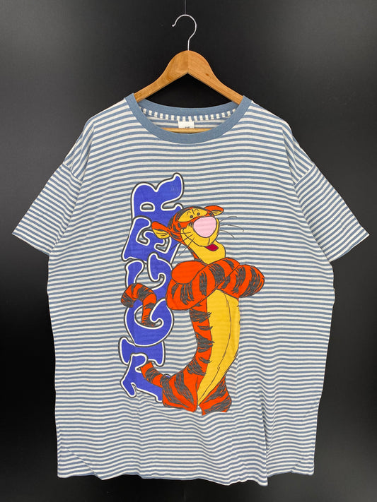 00’ DISNEY TIGGER Made in USA Size Approx.XXL Vintage T-Shirts / K277
