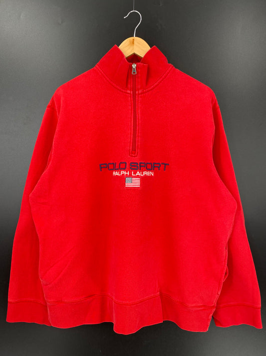 90’s POLO SPORTS RALPH LAUREN Size XXL Half-zip Sweat-Shirts/ K3252