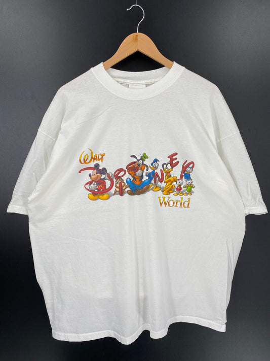 00' WALT DISNEY WORLD Size No tag (Approx.XXL-XXXL) Vintage T-Shirt / K2010
