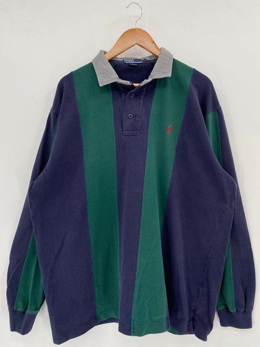 90’s POLO RALPH LAUREN Size XL Vintage Rugby-Shirt / K2036