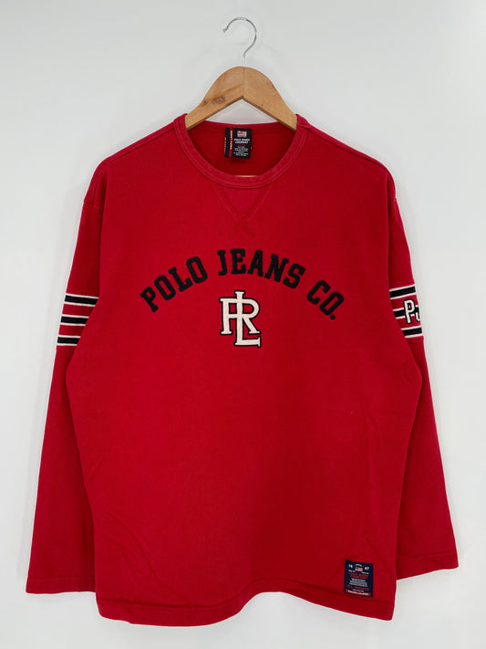 00' RALPH LAUREN POLO JEANS Size M Vintage Sweat-shirt / K7353