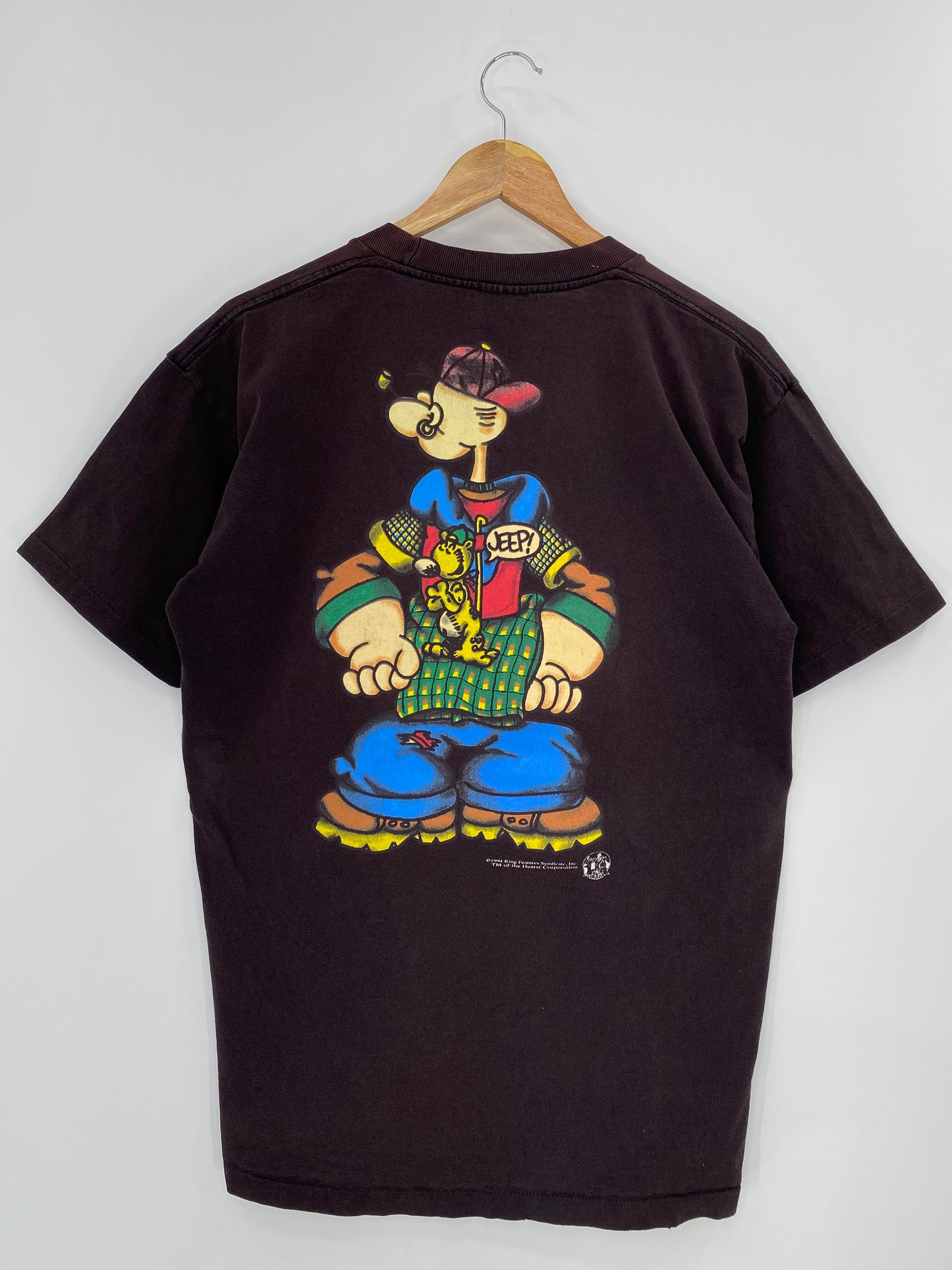 1994 POPEYE Made in USA Size L Vintage T-Shirt / 8592