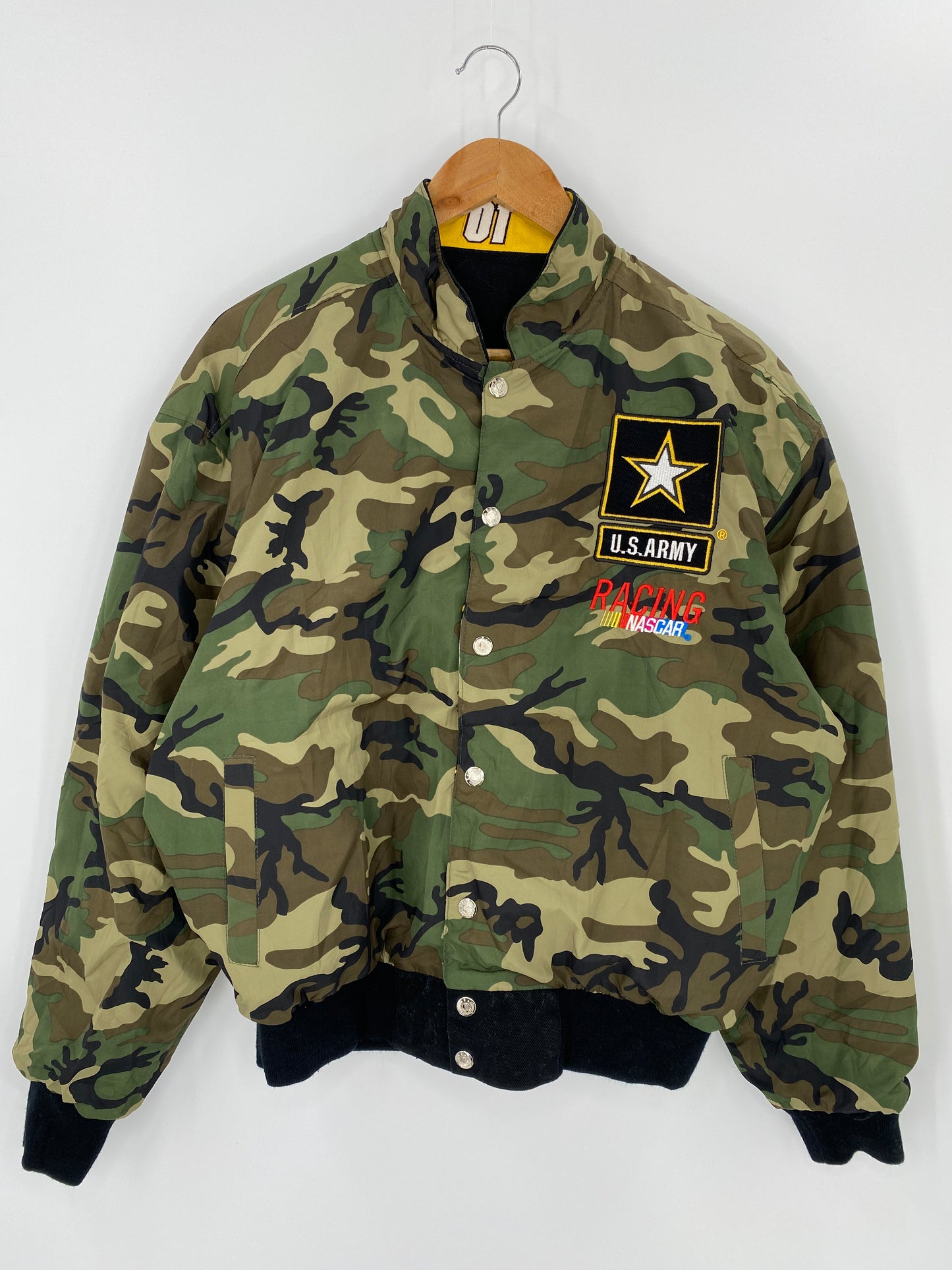 Vintage NASCAR U.S.ARMY Reversible Size M  Racing Jacket / 8305