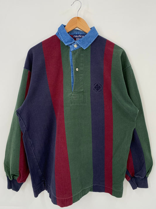 Vintage NAUTICA Size XL Rugby-Shirt / K3887
