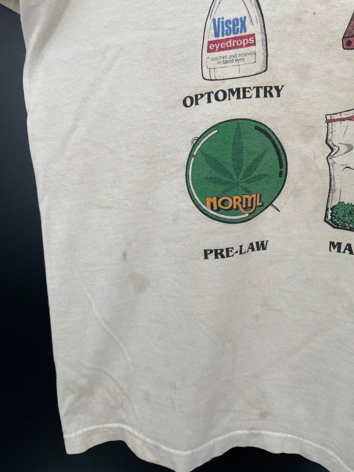 Vintage  WHAT I REALLY LEARNED IN SCHOOL Size No tag (Approx.XL) T-Shirt / K2345