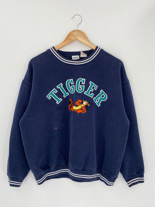 00’ Disney Tigger Size Approx.L Vintage Sweat-Shirt / 5356