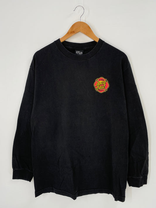.00’ SANTA CRUZ FIRE DEPT Size L Long Sleeve T-Shirts / A7488