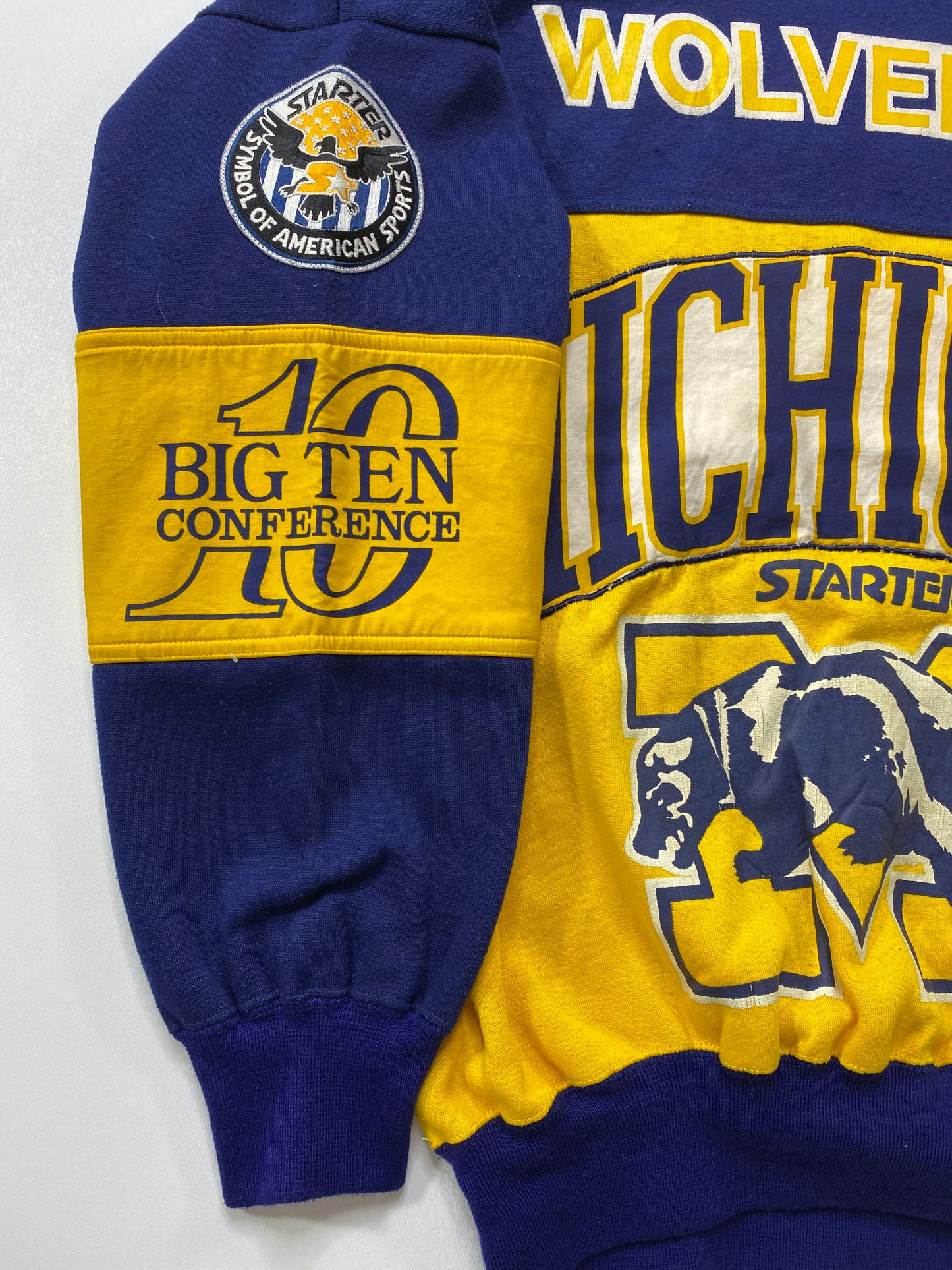 90’s STARTER MICHIGAN WOLVERINES Size XL Vintage NFL Sweat-Shirt  / 6446