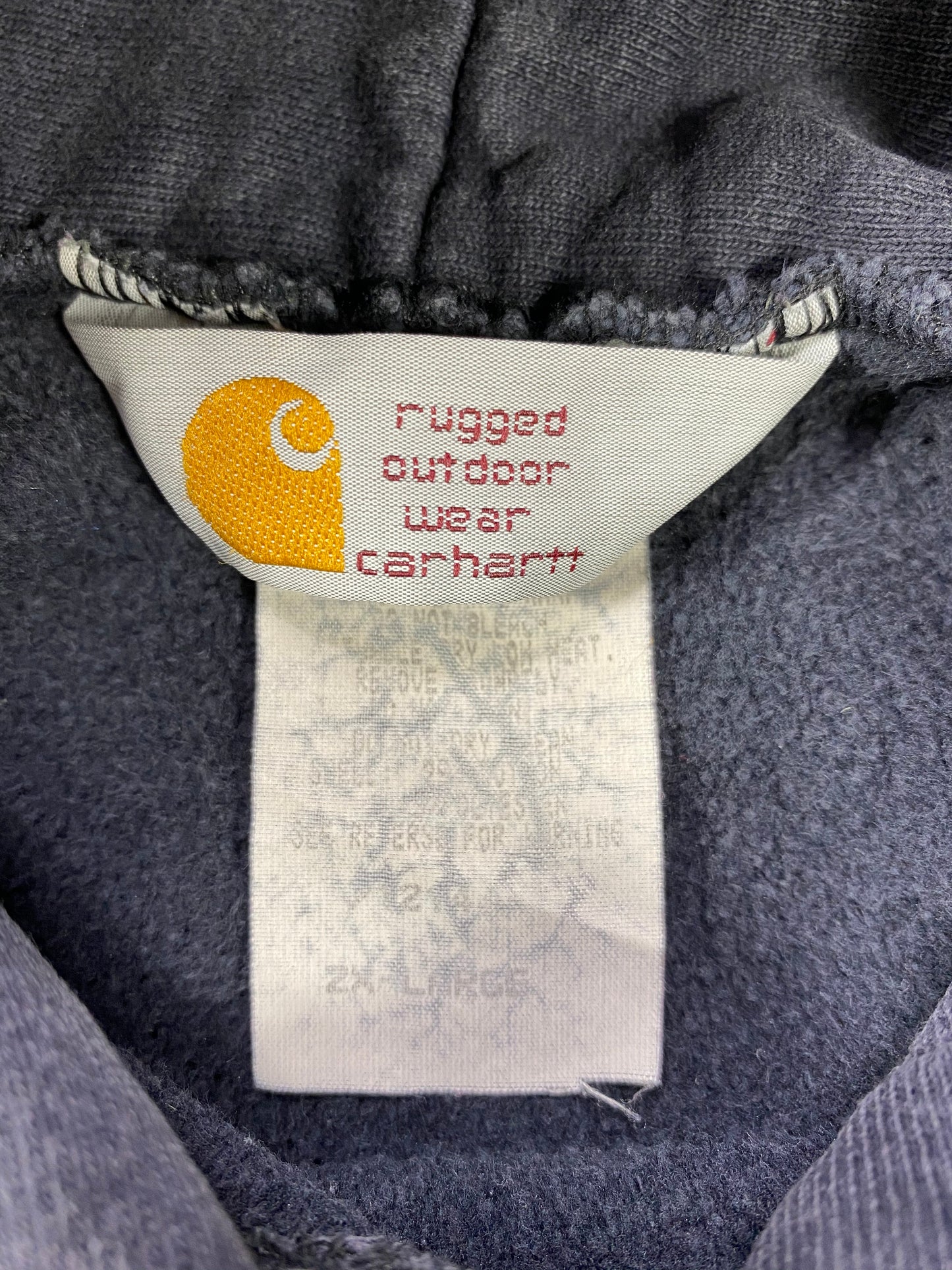 90's CARHARTT Size XXL Vintage Hoodie Sweat-shirt / 6106