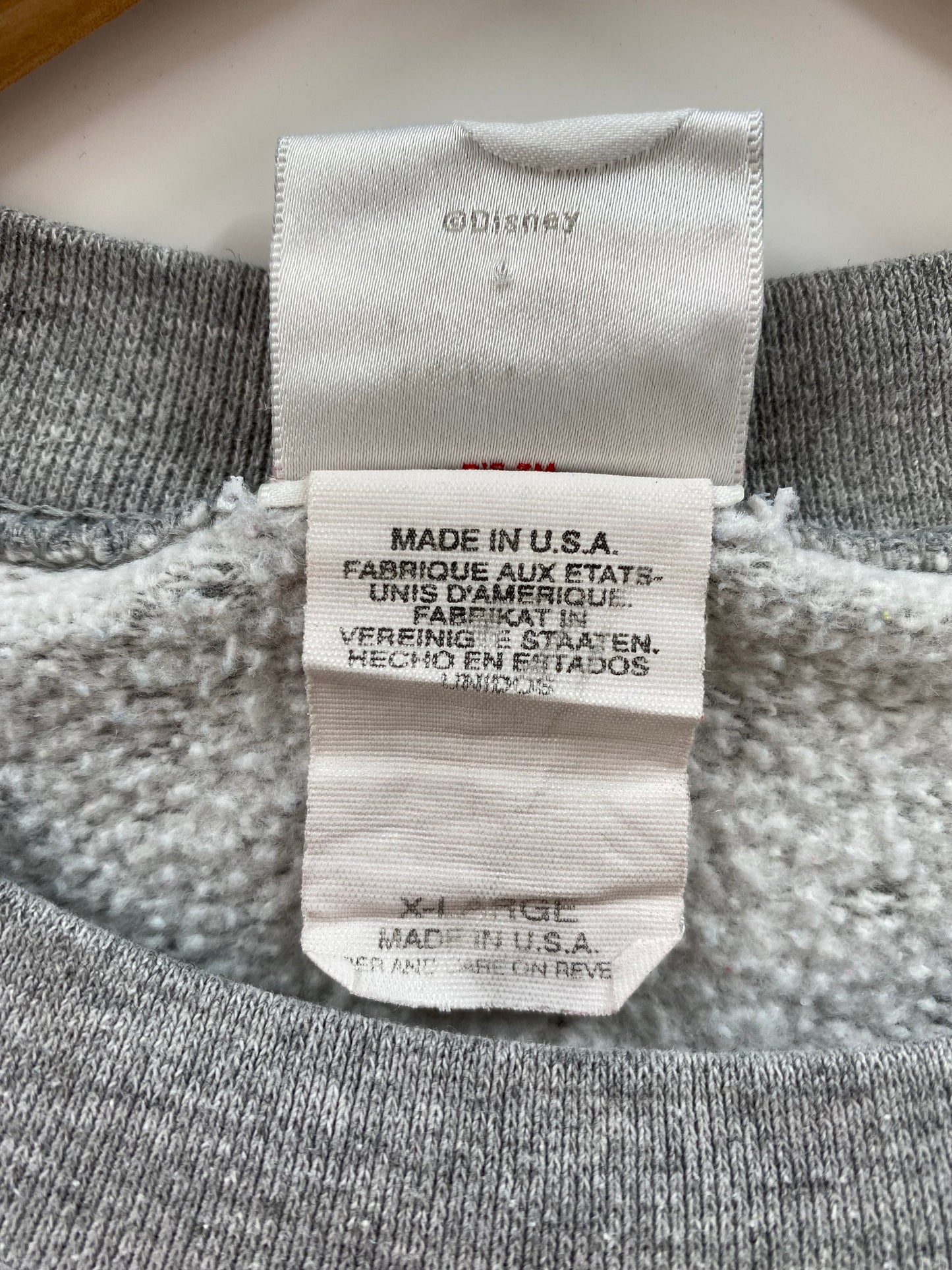 VINTAGE DISNEY GRUMPY Made in USA Size XL Sweat-shirt / K3332