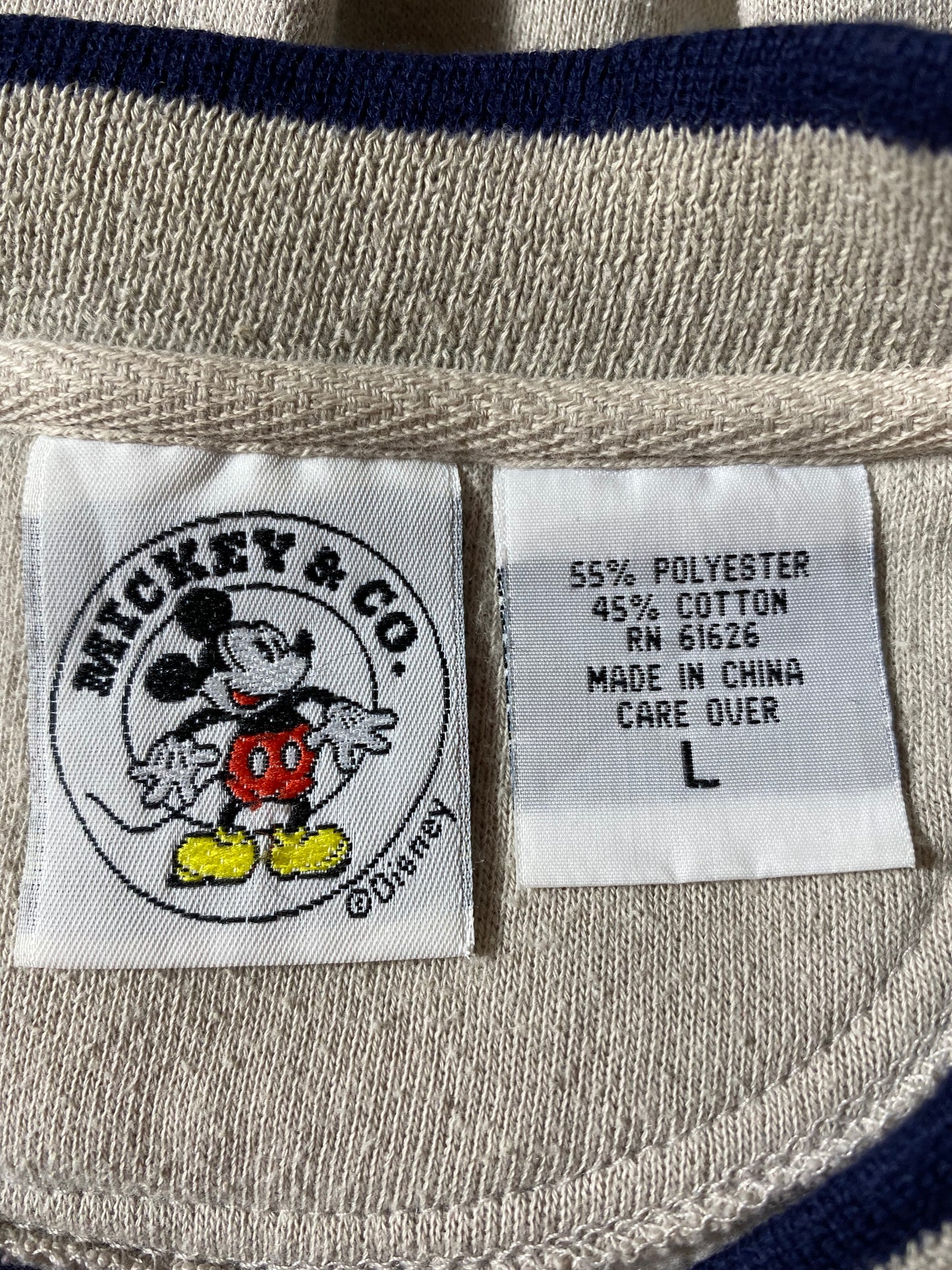 90’s DISNEY MICKEY Size L Vintage Sweat-shirt / k2019