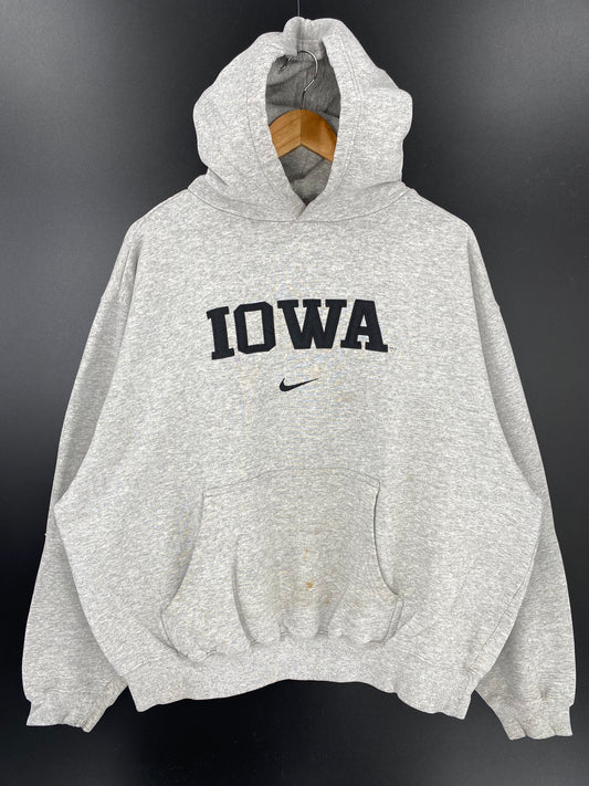 00’ NIKE IOWA  Size XL Vintage Hoodie Sweat-Shirts / K335