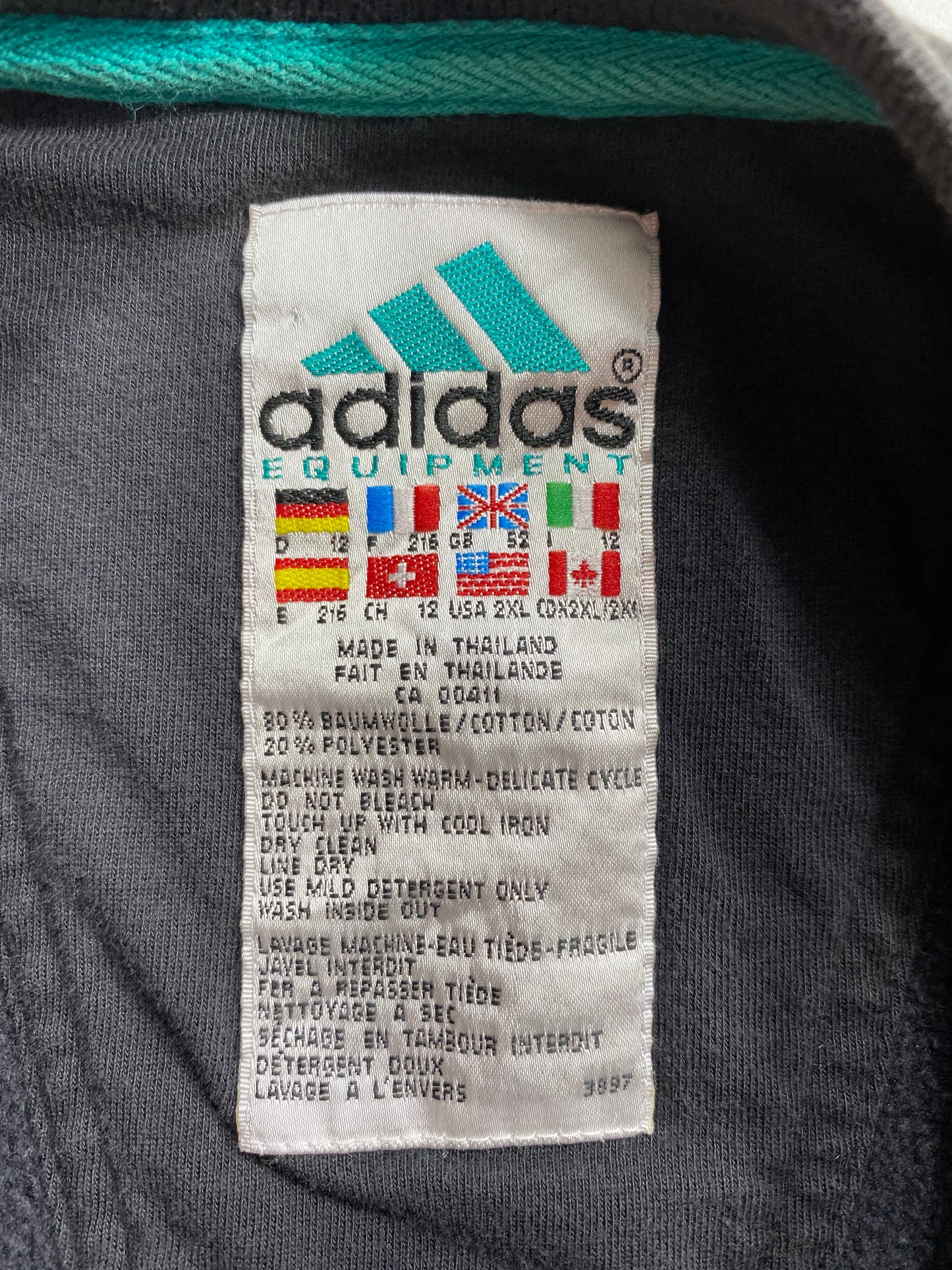 90’s ADIDAS Size XXL Vintage Sweat-shirt / 6778