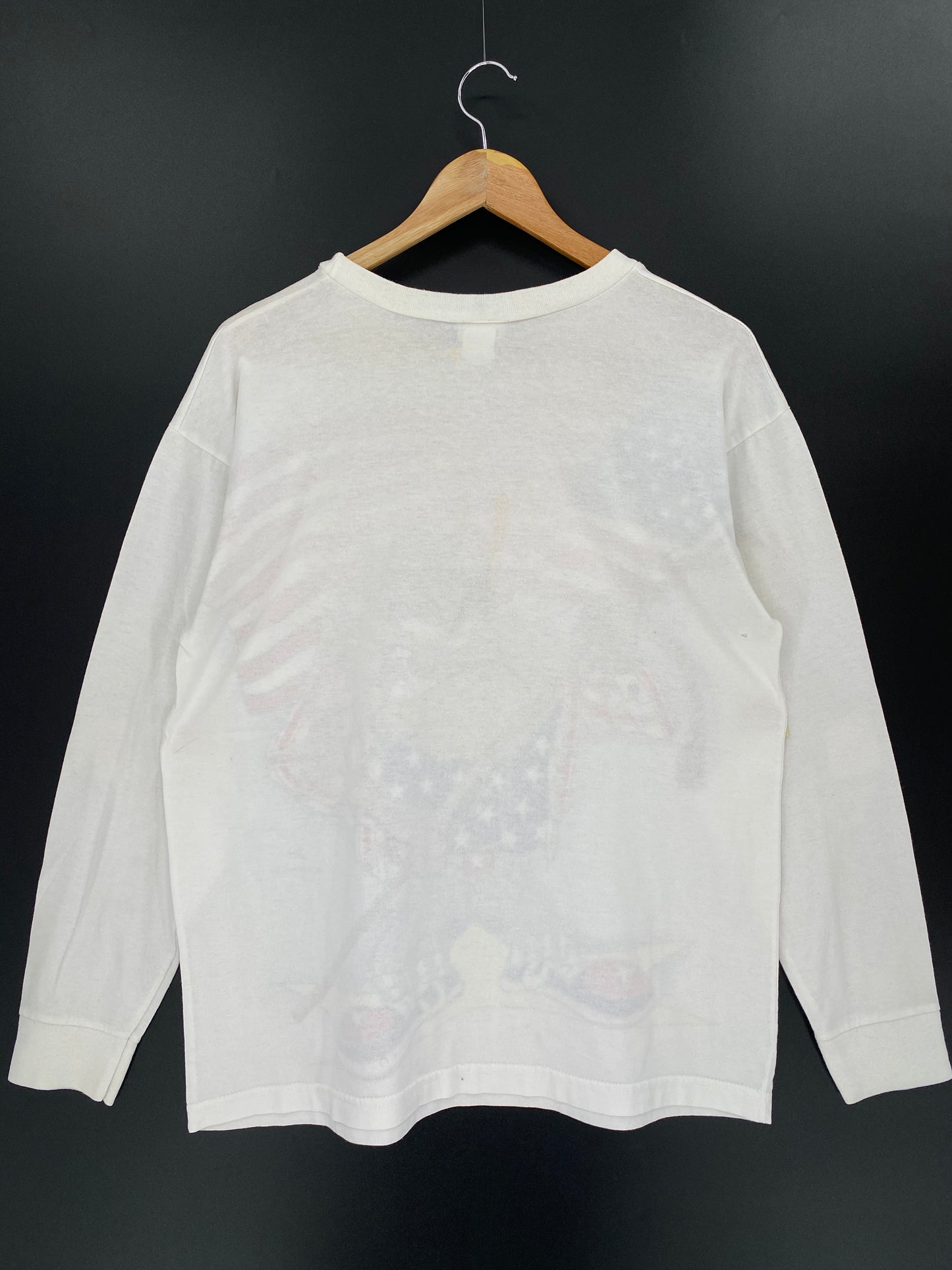 1995 LOONEY TUNES TAZ Made in USA Size M Vintage Long Sleeve T-Shirt / 8921