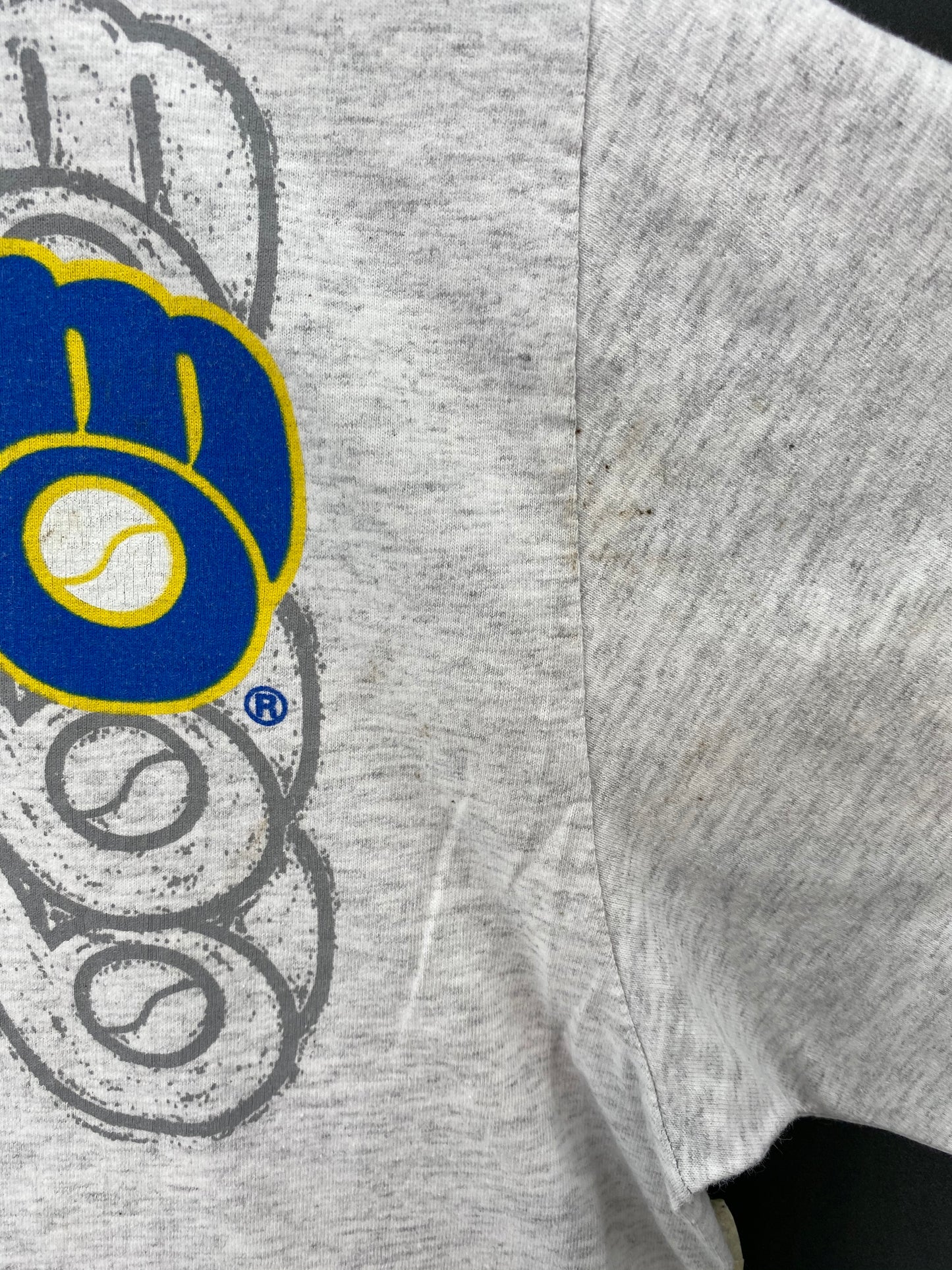 1991 LOONEY TUNES TAZ x MLB Made in USA Size XL Vintage T-shirt  / 8319