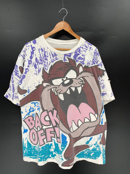 1993 LOONEY TUNES TAZ No tag Approx. Size XL Vintage T-Shirts / A2601