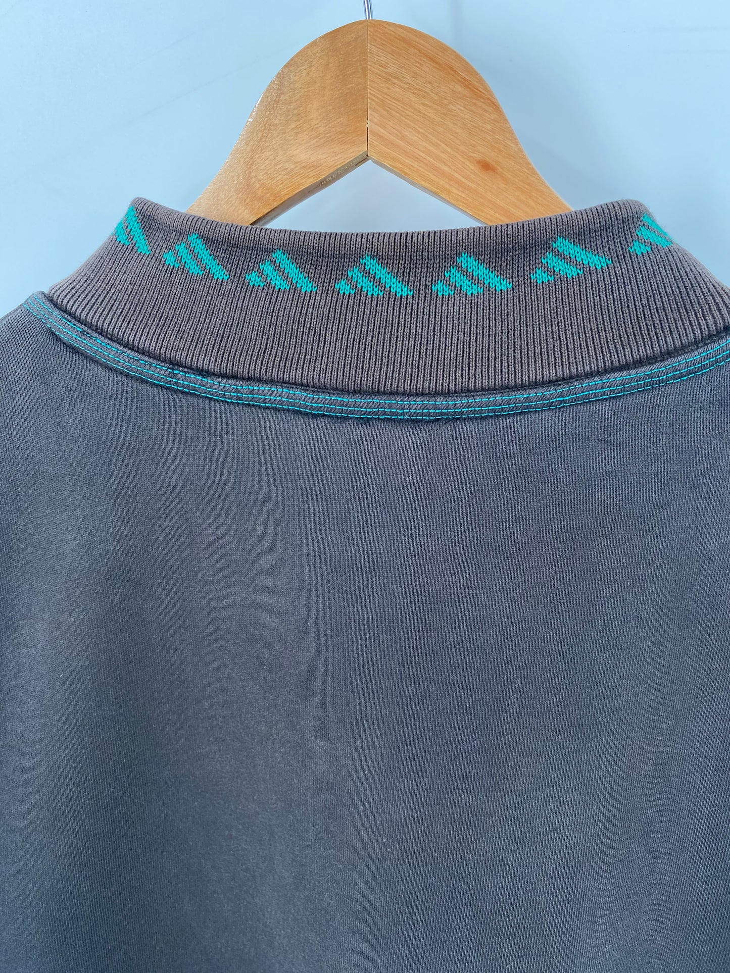 90’s ADIDAS Equipment Size No tag (Approx.XL) Vintage Half-zip Sweat-shirt / K4125