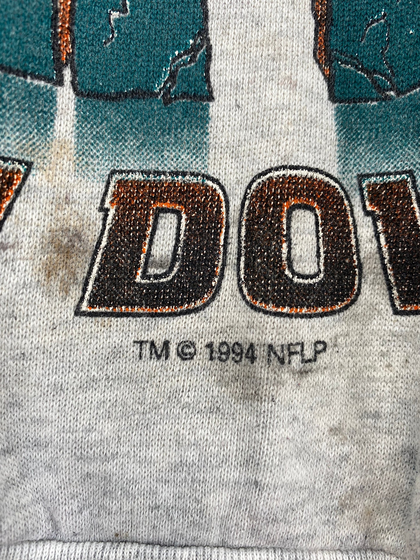 1994 MAIAMI DOLPHINS x LOONEY TUNES TAZ Made in USA Size XL Vintage Sweat-shirt / A2056
