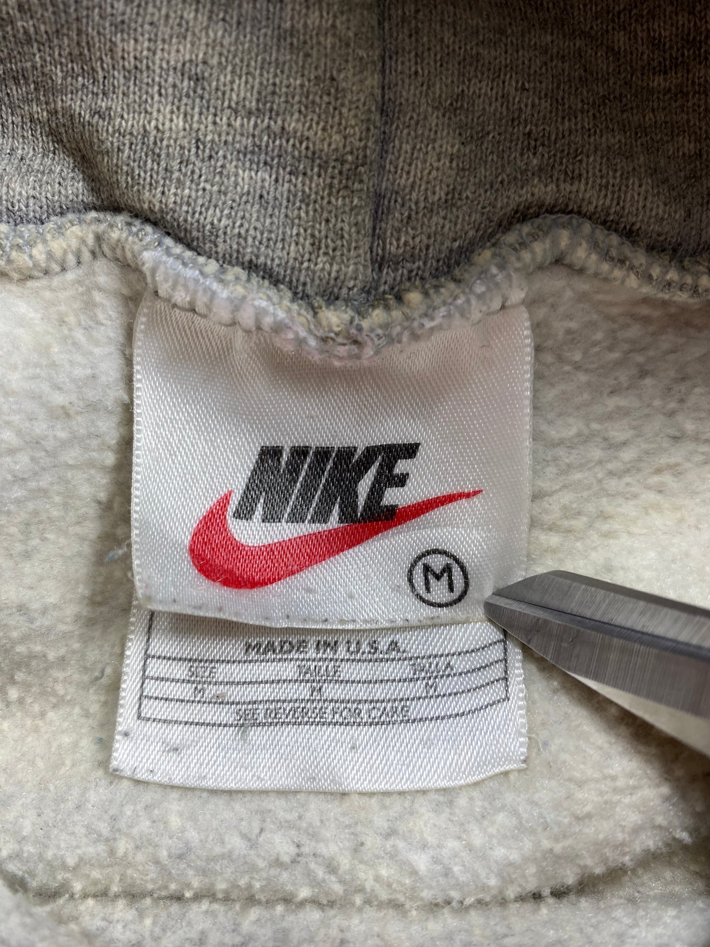 90’s NIKE Center Swoosh Made in USA Size M Vintage Hoodie Sweat-shirt / 6900