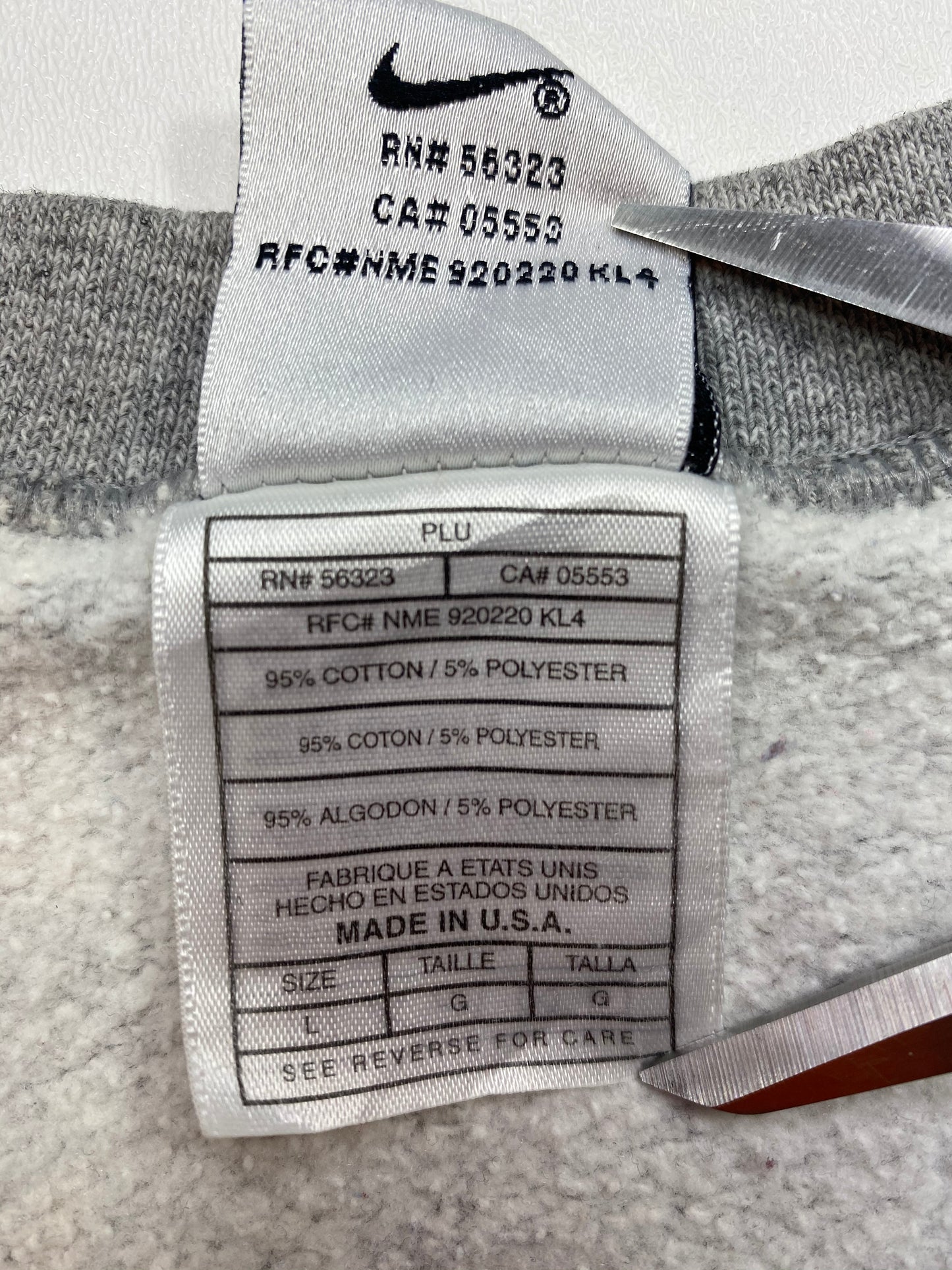 1996 NIKE NBA ALL STAR Made in USA Size L Vintage Sweat-Shirt / 5620