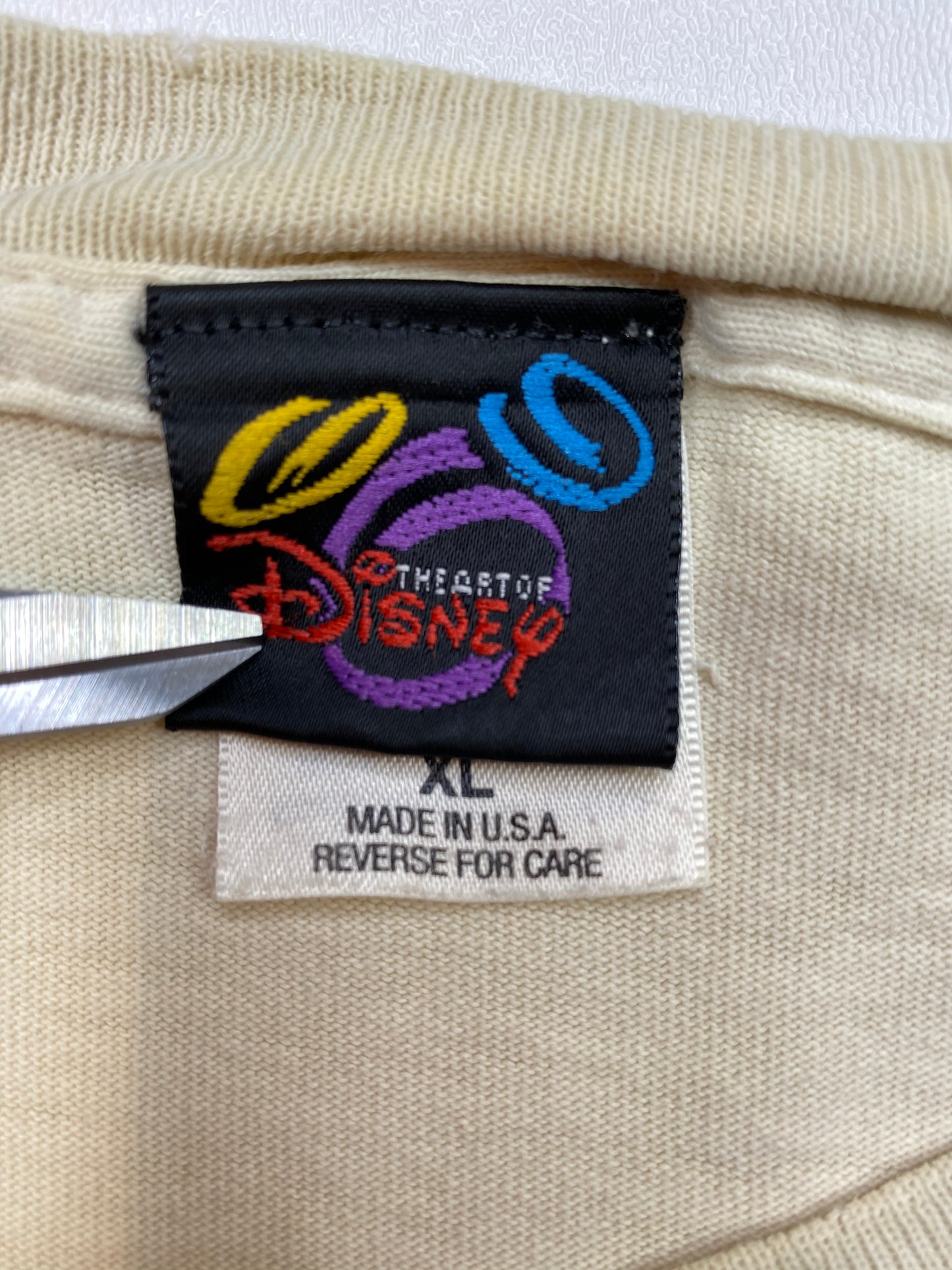 90’s Disney Mickey x Walt Disney Made in USA Size XL Vintage T-Shirt / 5314
