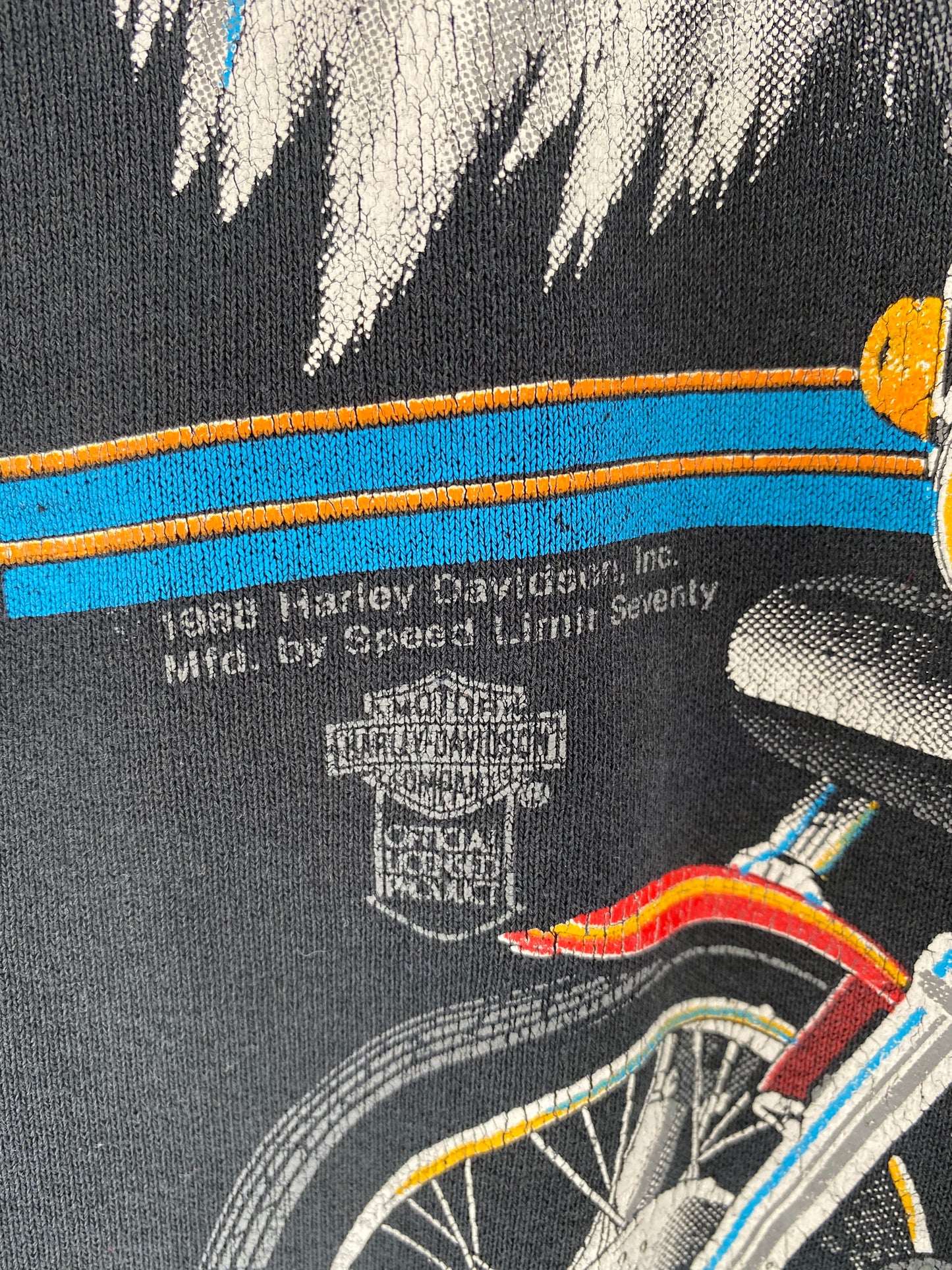 1988 Harley Davidson Made in USA Size L Vintage Sweat-Shirt / 8895