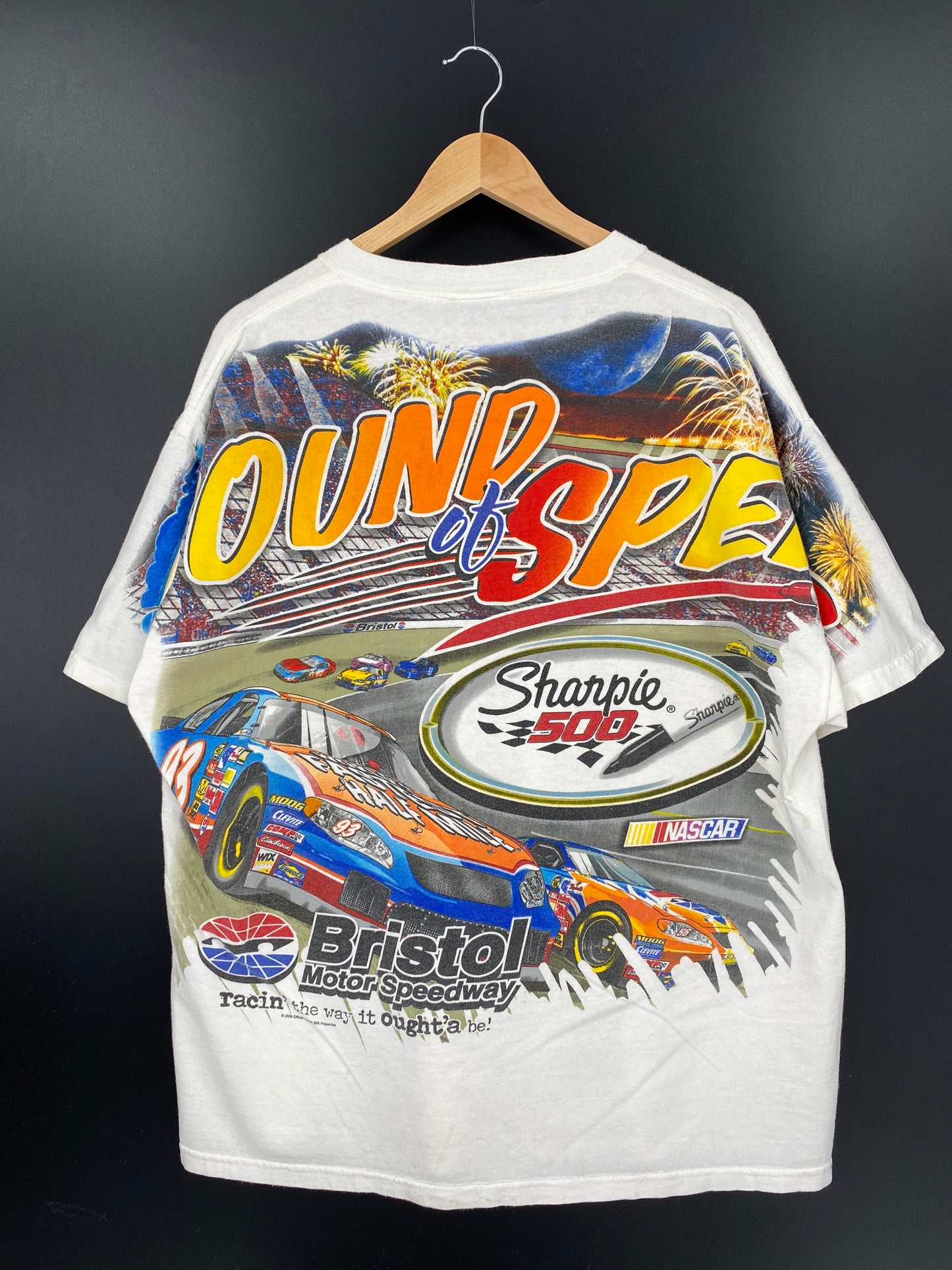 Vintage NASCAR Size L Racing T-Shirt / K1583