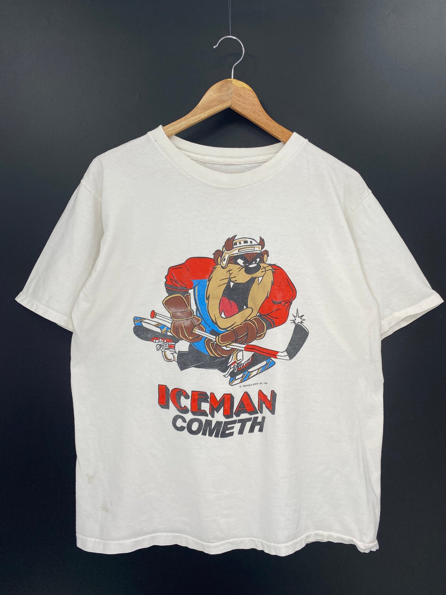 1989 LOONEY TUNES TAZ Size No Tag (Approx. M) Vintage T-Shirt / K9086