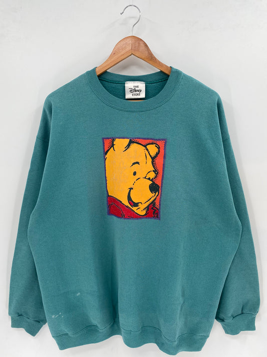 00’ DISNEY WINNIE THE POOH MADE IN USA Size XL Vintage Sweat-shirt / K2501