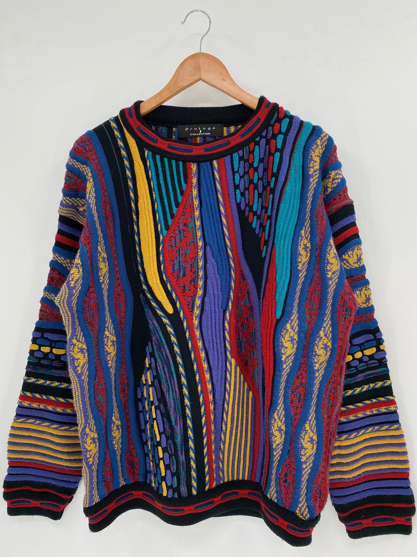 Vintage 3D COOGI- Style Size No Tag (Approx.M) Knit Sweater / K3483
