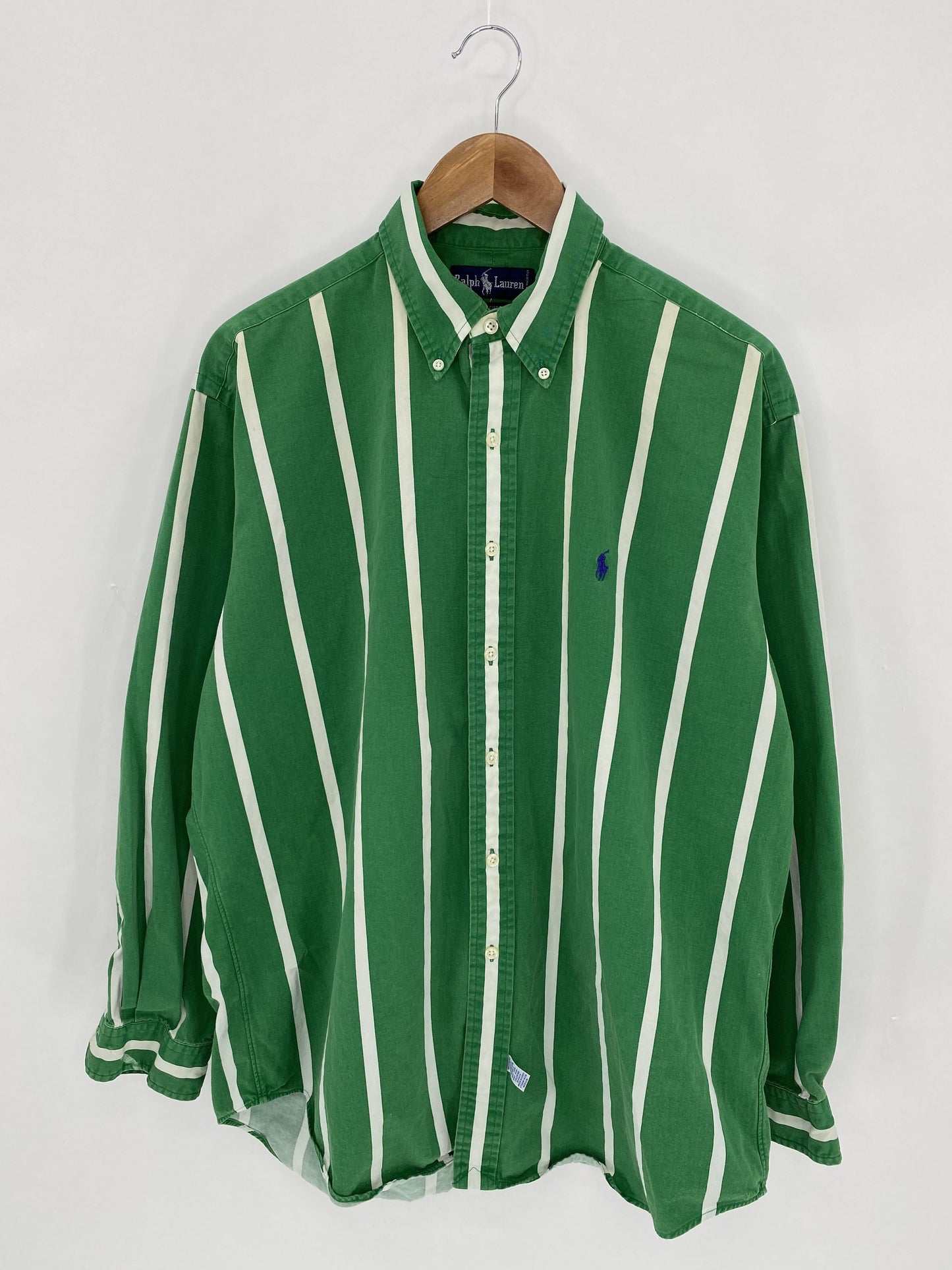 90’s POLO RALPH LAUREN Size L Button Down Long Sleeve Shirt / K5913