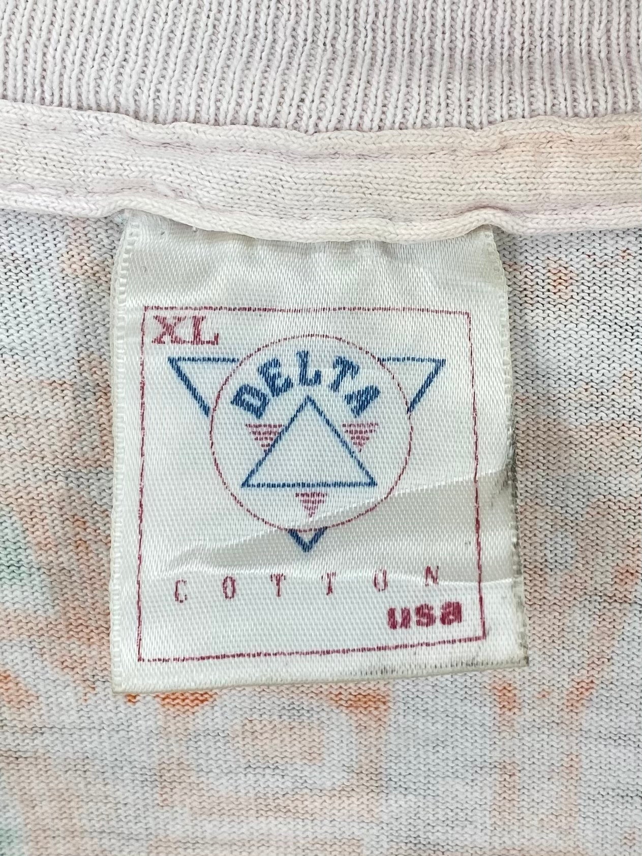 1992 MIAMI HURRICANES All Over Print Size XL Vintage T-shirt / K8184