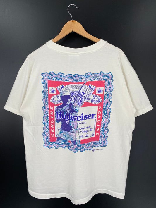 1992 BUDWEISER Made in USA Size XL Vintage T-Shirts / A4081