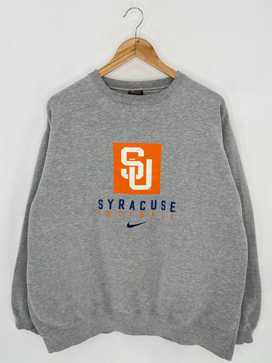 90’s NIKE SYRACUSE FOOTBALL Size XL Vintage Sweat-shirt / 6566