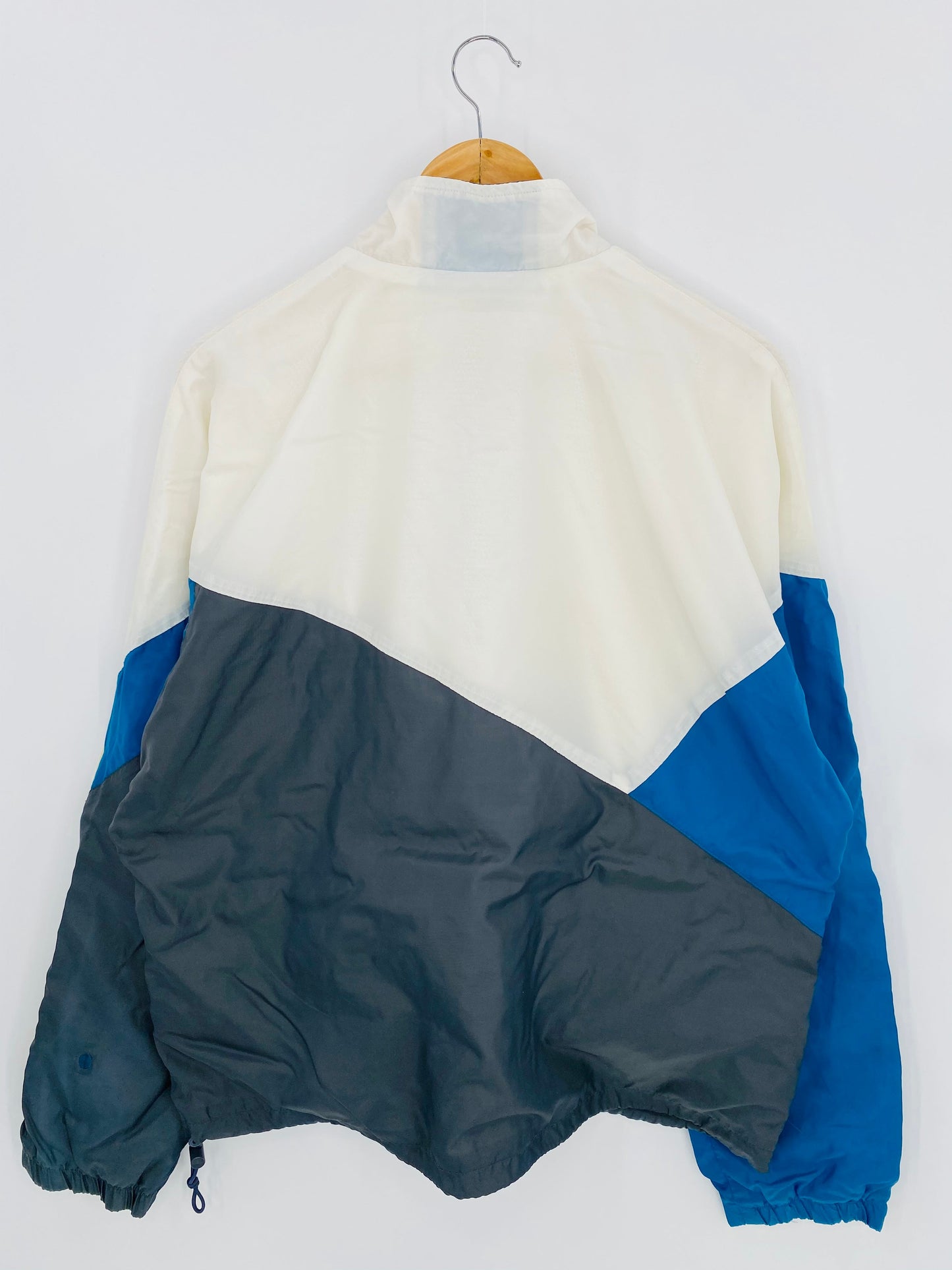 .90’s NIKE Silver Tag Size L Vintage Zip-up Nylon Jacket / A8535