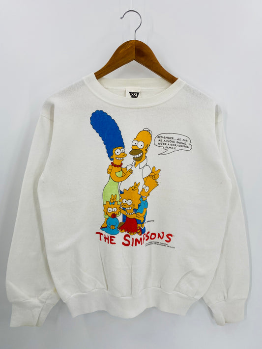 1990 The Simpsons Made in USA Size M Vintage Sweat-shirt / 6579