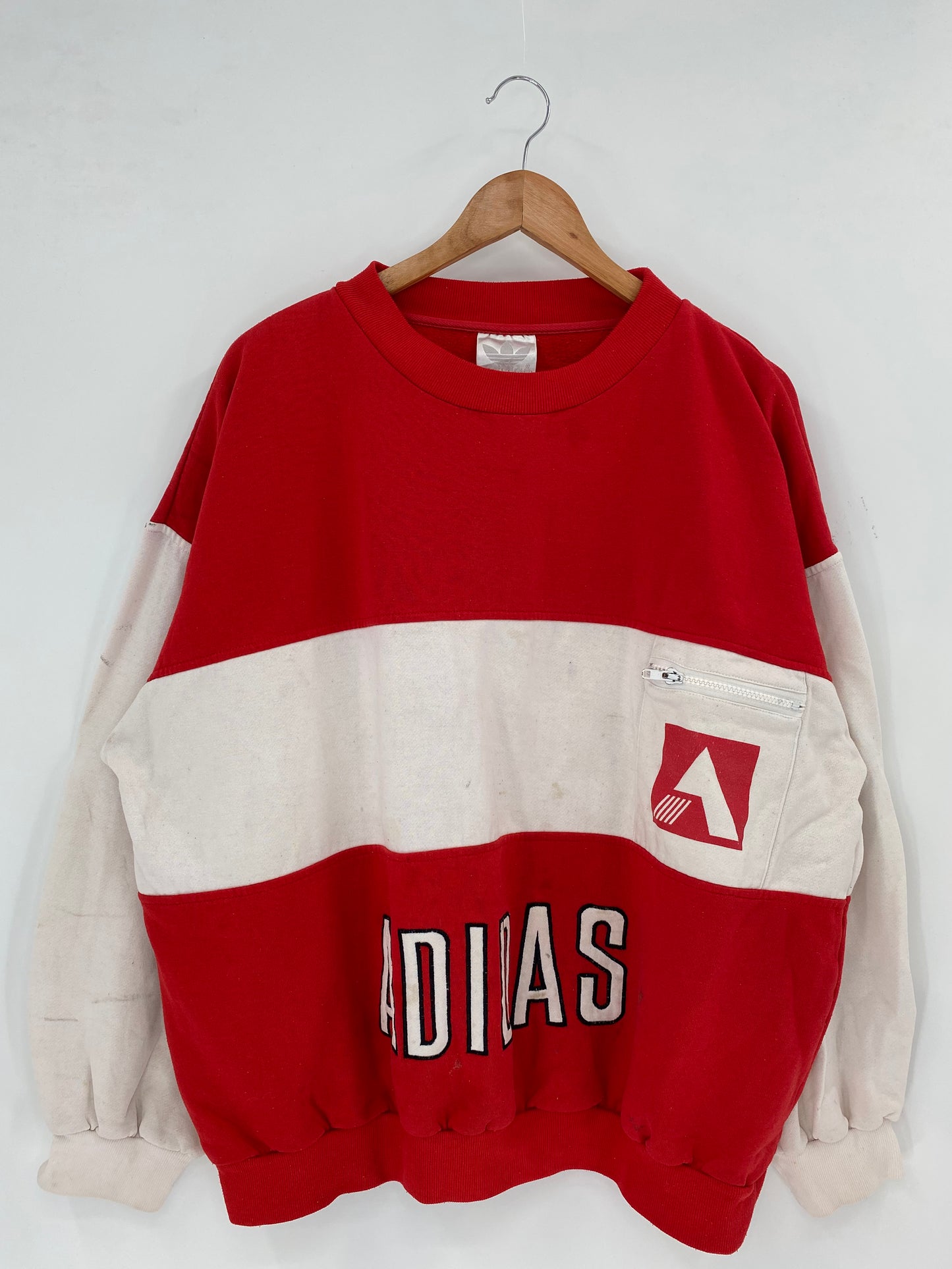90’s ADIDAS Size No Tag (APPROX.M-L) Vintage Sweat-shirt / K3201