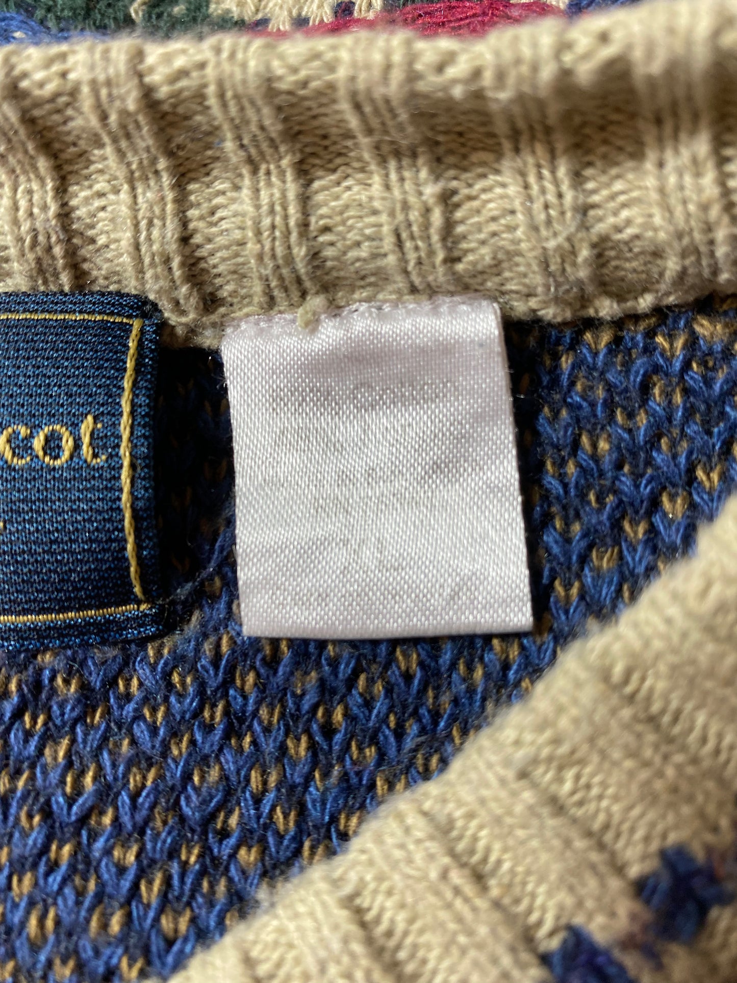 Vintage 3D COOGI- Style Size XL Knit Sweater / K3868